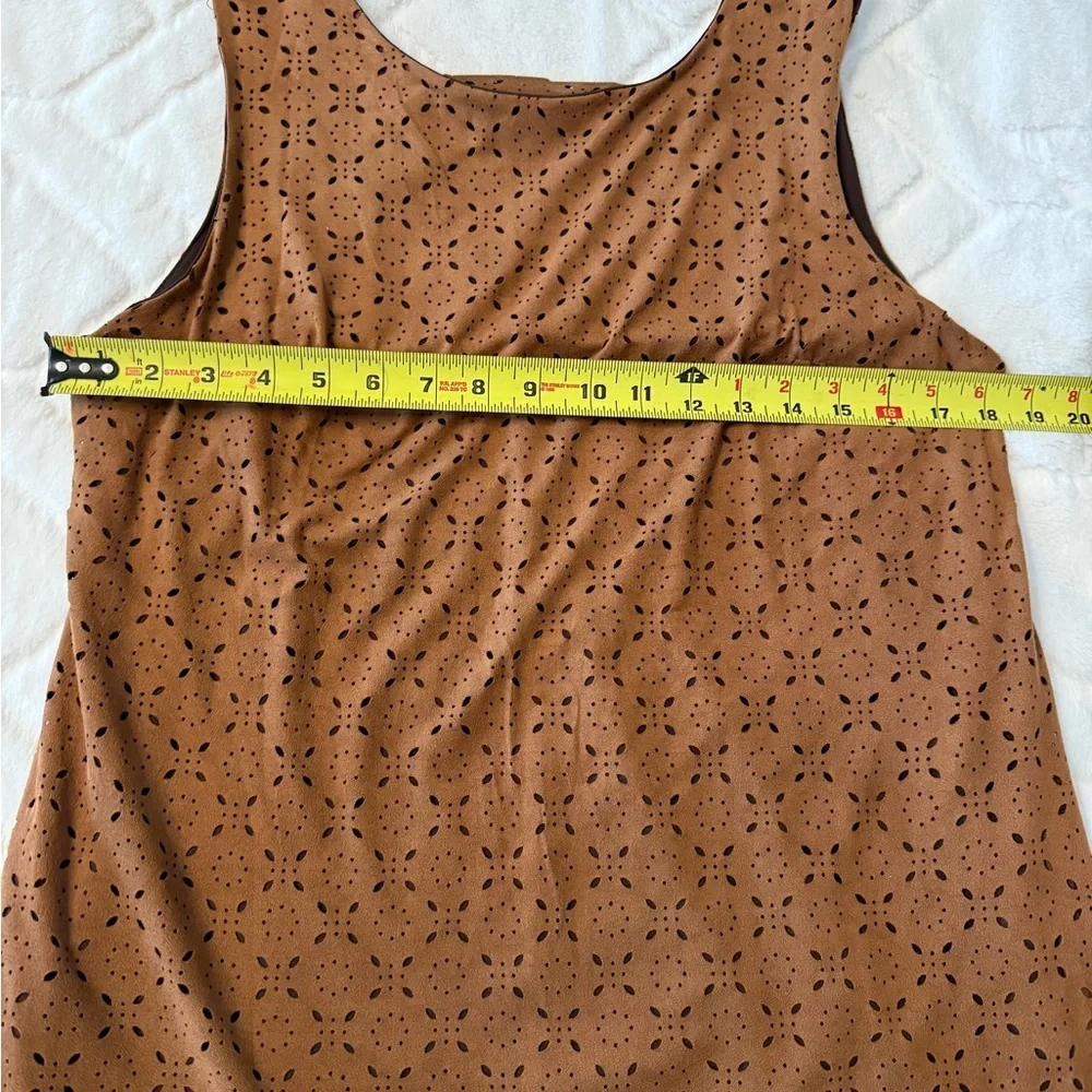 Maurices Brown Suede Eyelet Mini Dress Size M - Picture 5 of 8